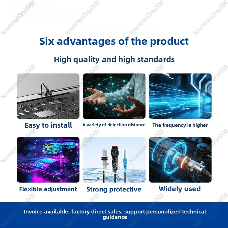 Sensor Fotoelektrik Silinder M8 M12 M18, Tipe Penekan Latar Belakang & Reflektif Cermin, Saklar Batas Inframerah
