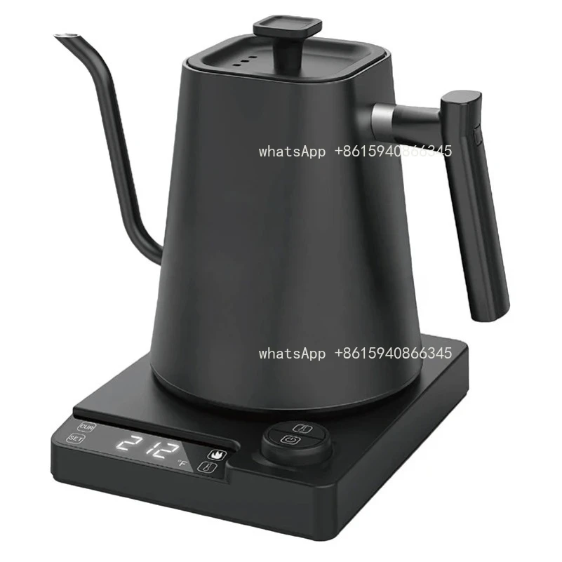 

110V/220V Gooseneck Electric Kettle 1.0L Hand Brew Coffee Pot Smart Temperature Control Pot 1200W Rapid Heating Kettle Teapot