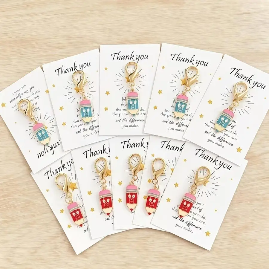 1/5/10/20/50/100pcs s, Flat 2D - College Thanks Theme Pocket Hug, Creative Pen Holder Design Keychain Additions, Used for Decora
