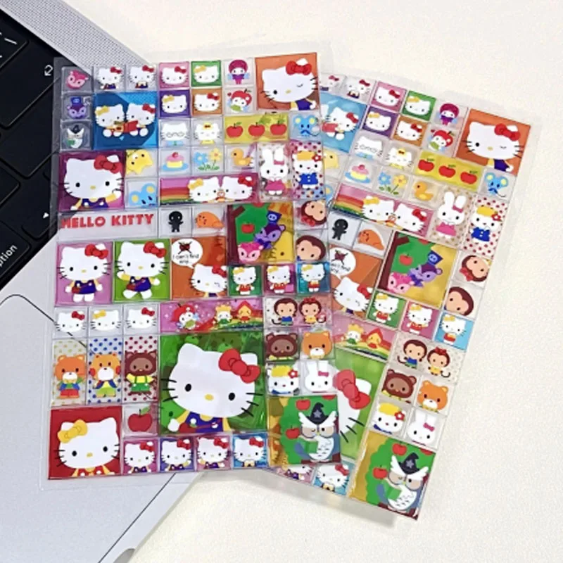 Vendita calda adesivi cartoni animati fai da te Hello Kitty 1 adesivo Kawaii fatto a mano ragazza carina custodia per telefono tazza d'acqua decorazione adesivo regalo