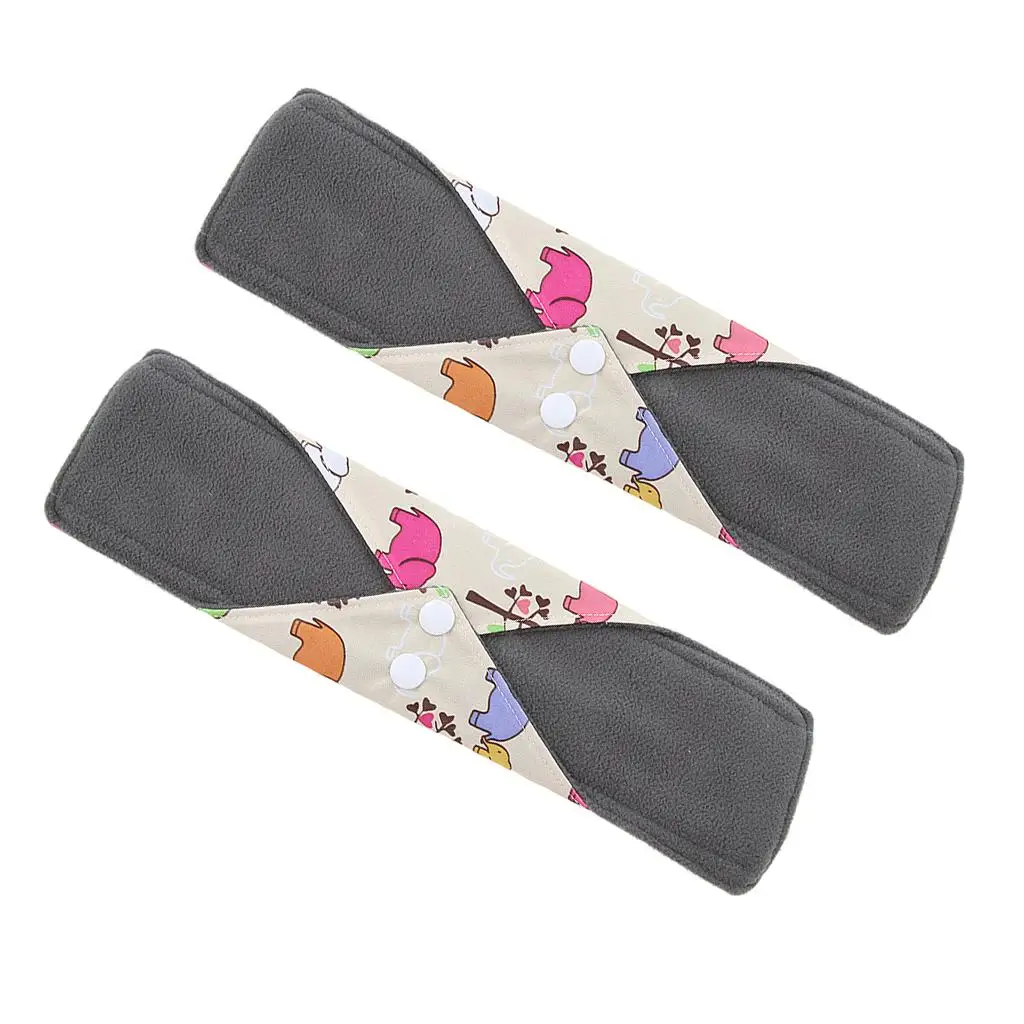 

2Pcs Napkins Washable Menstrual Towel Pads, Washable Reusable Cloth