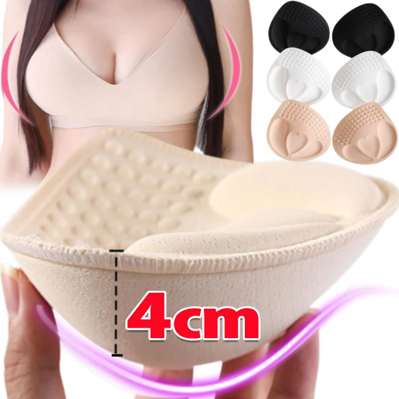 3D Wyjmowane wkładki do biustonosza Push Up Wkładki do bielizny damskiej Podnoszenie piersi Oddychająca gąbka Wyściełana wkładka do biustonosza Podszewka do kostiumu kąpielowego Wkładka do biustonosza