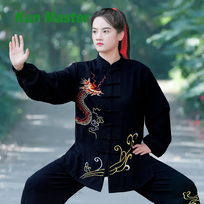 

Tai Chi Kung Fu Suit Chinese Traditional Martial Arts Uniform for Women and Men Fluid Drape Breathable & Comfortable
