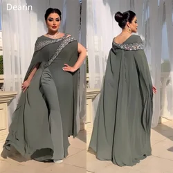 Customized Prom Dress Dearin Scoop Neckline Mermaid Floor Length Skirts Tulle Beading Bespoke Occasion Dresses Saudi Arabia Form