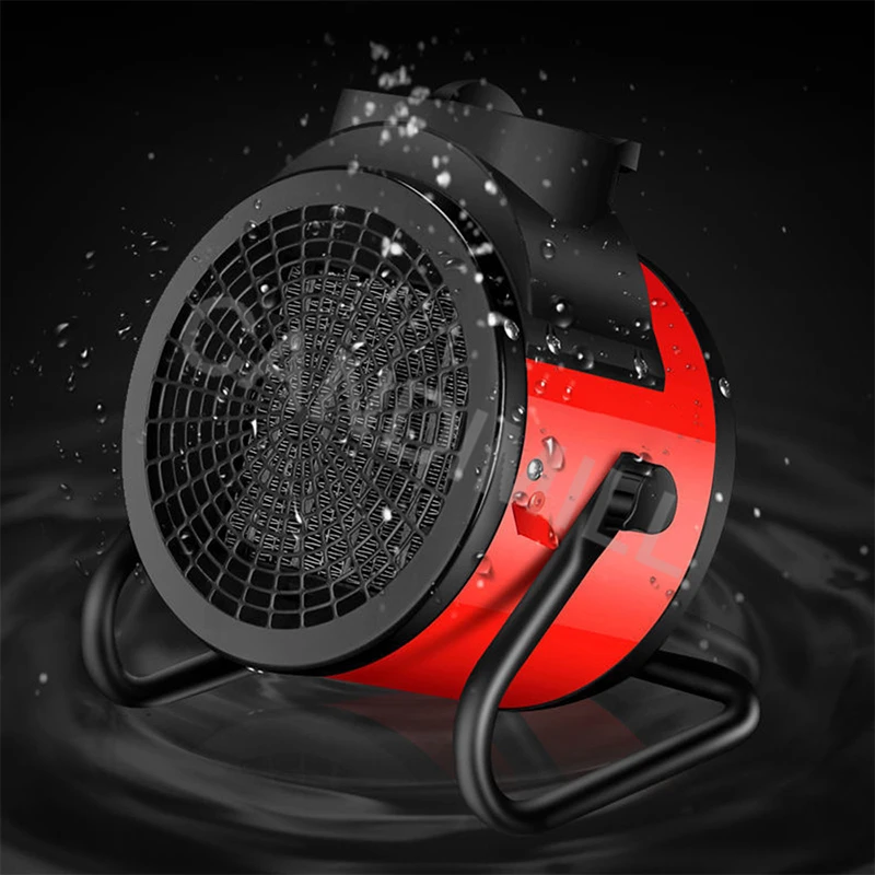 工業用電気ヒーター,ポータブル暖房,エアブロワー,高出力,バスルーム用暖房,家庭用サーモスタット