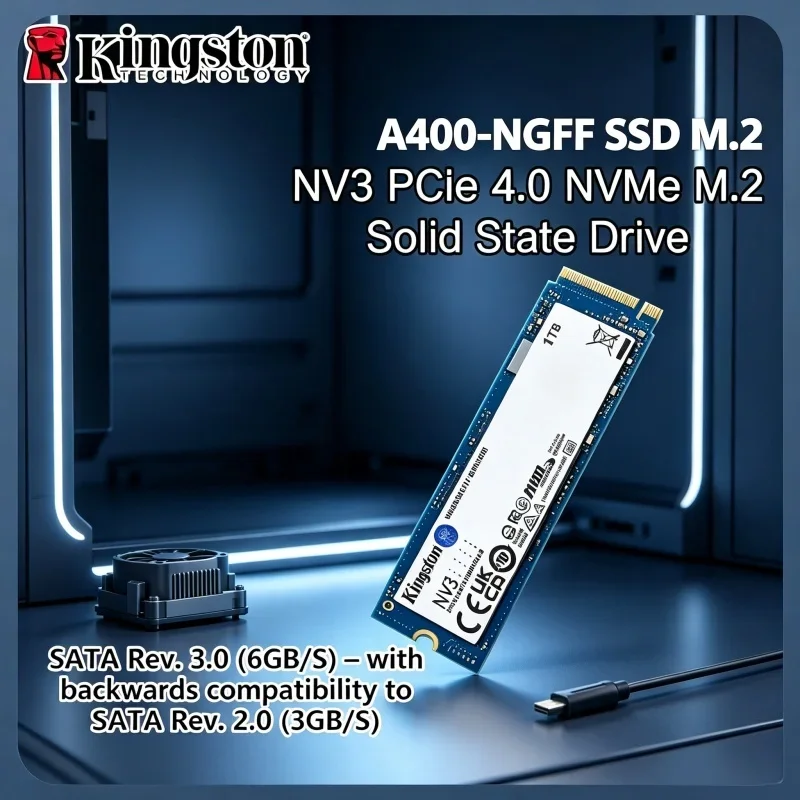kingston-nv3-a400高速ストレージアップグレードm2-2280-ssd、120gb-240gb-1tb-2tb-sata-nvme-ssd、ノートパソコン、ゲーミングデスクトップpc用
