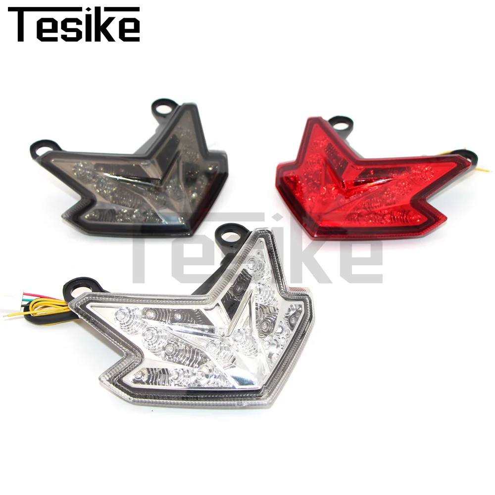 Motorcycle Parts Integrated LED Tail Light with Brake & Turn Signals For Kawasaki Ninja ZX 6R 2013-2018 Z125 2016-2022 Z800 2013 view 2