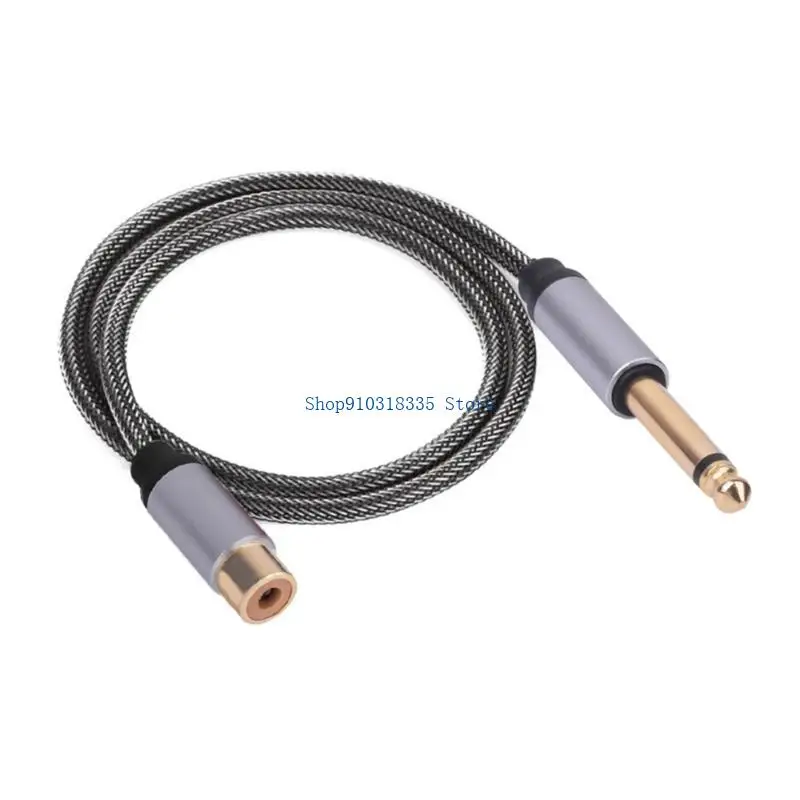 6.35mm 1/4inch Male Stereo to Sound Phono Female Sound Splitter Cable for Mixer