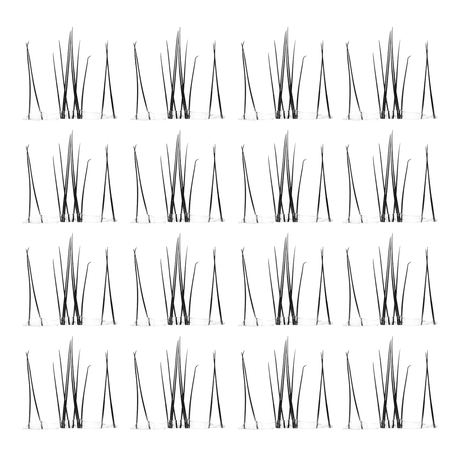 

1 Box Fiber False Lashes Individual Extensions Curl Lash Clusters Compact Eyelashes Kit Portable Makeup Women Natural