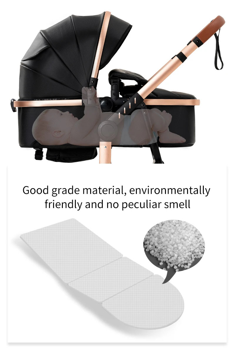 عربة أطفال لحديثي الولادة عربة أطفال عرض عربات أطفال خفيفة عربة أطفال خفيفة الوزن قابلة للطي للفخامة #2