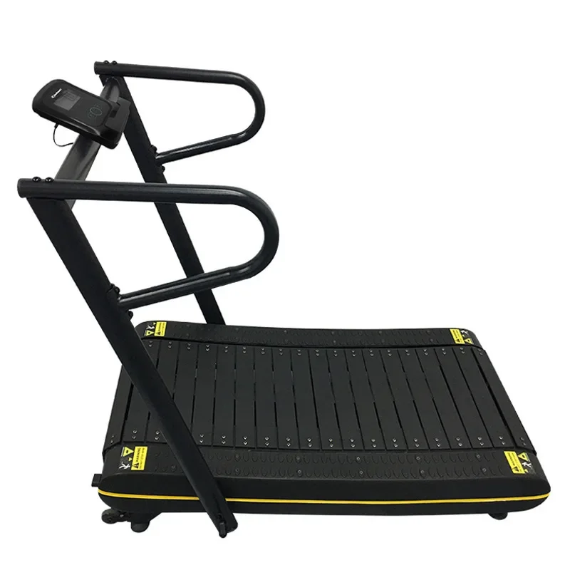 Treadmill berjalan mini berkualitas baik, treadmill berjalan manual melengkung penggunaan di rumah alat kebugaran lari