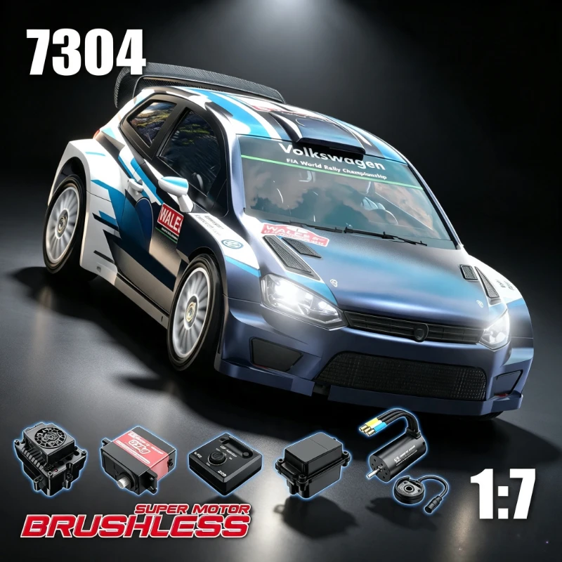 MJX 7304 1/7 4WD Brushless Remote Control Rally Drift Car Brushless Motor High-Speed ​​2.4G Remote Control Climbing Car Toy