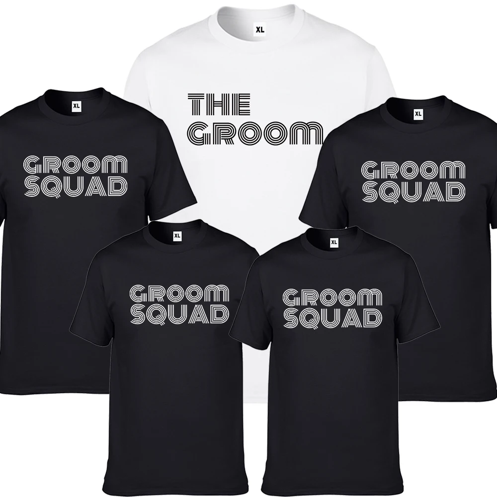

Wedding Party Groom Squad Tshirt Men Team GroomNK029