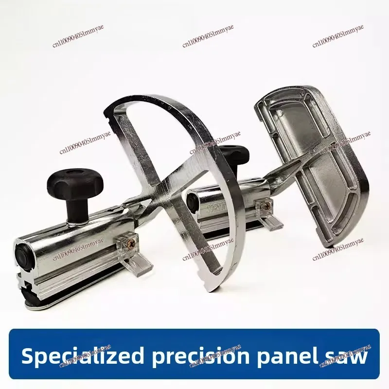 Mechanical precision panel saw baffle positioning plate