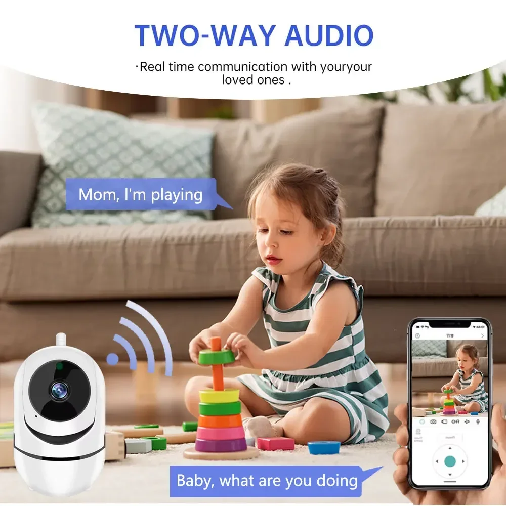 Wifi Surveillance 5MP CCTV HD Smart IP Security Camera Two Way Talk Night Vision Intelligent Tracking Baby Monitor Tuya APP