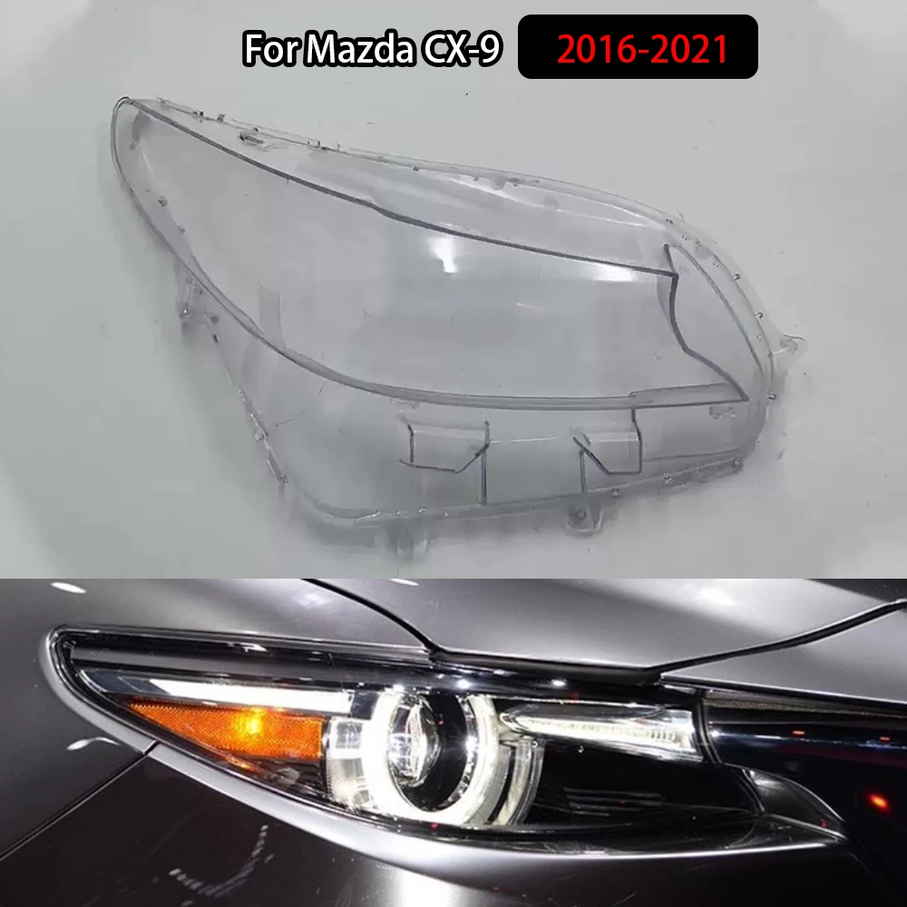 

Headlight Cover Shade Headlamp For Mazda CX-9 2016-2021 Shell Transparent Lampshade Lens Auto Replacement Parts