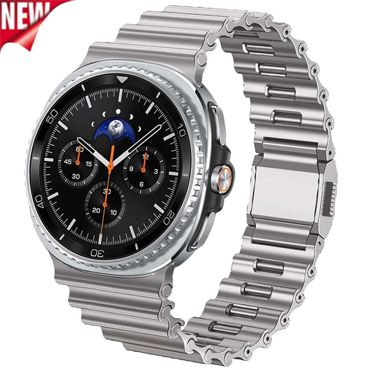 Luxuriöses magnetisches Edelstahlarmband für Samsung Galaxy Watch 8 40/44 mm Business-Armband für Galaxy 8 Classic 46 mm