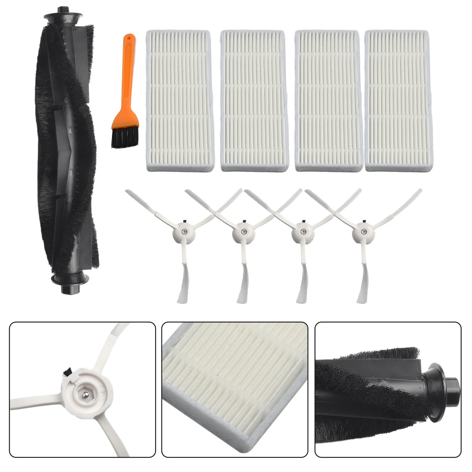 New Practical for durable Robot Vacuum Cleaner Filters Main Brushes Cleaning Parts Fittings Set Spare Parts Supplies
