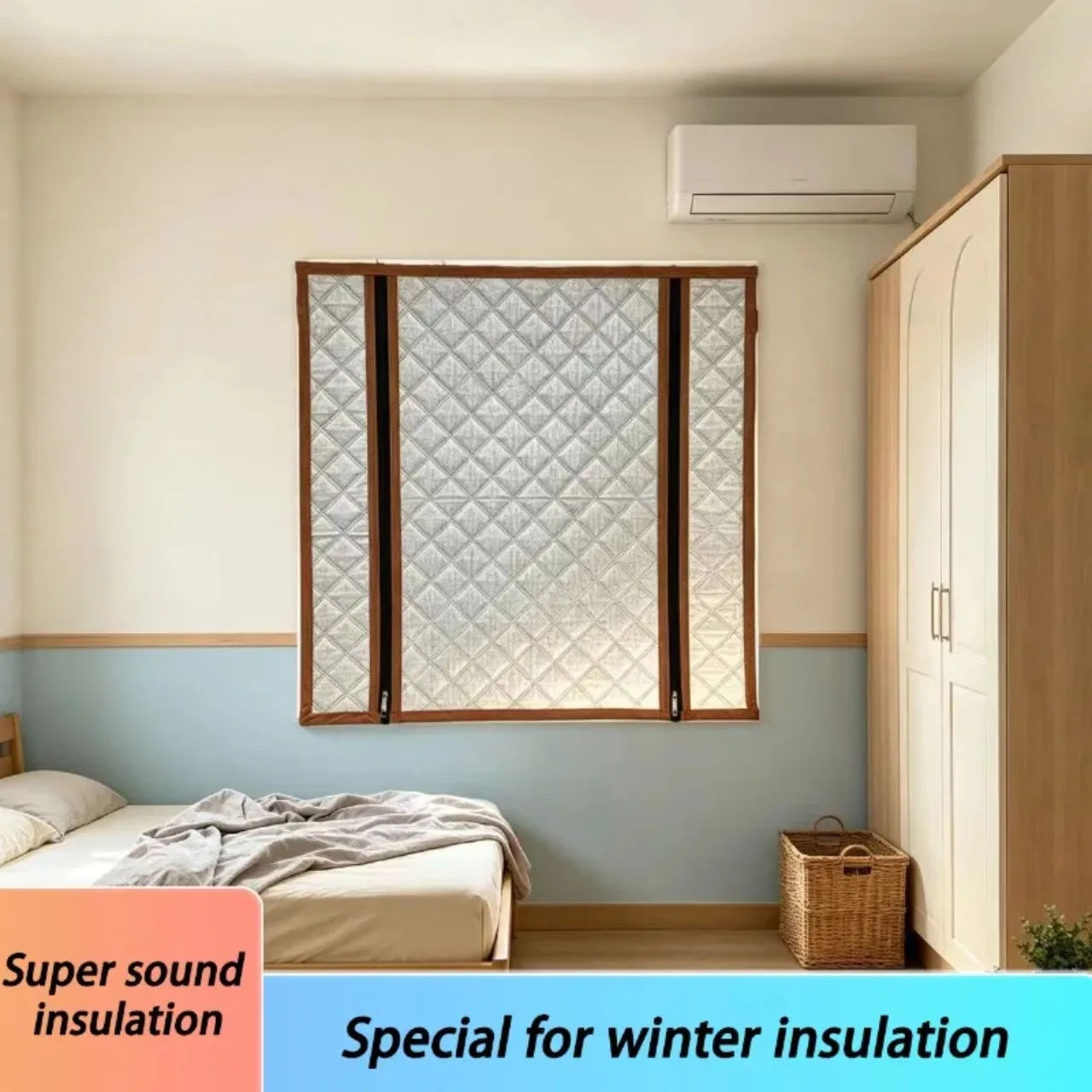 Winter Coffee Color Is Cold Resistant, Moisture-proof, and Warm, with Thick Cotton Windows for Shade and Double Zipper Design