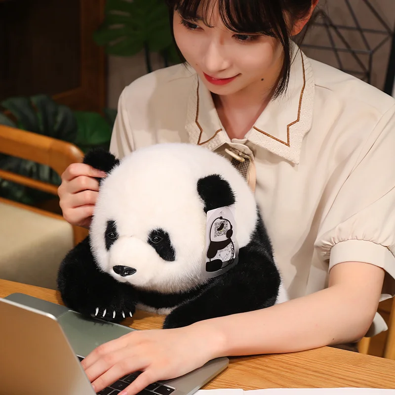 33cm Simulation Real Life Star Riesen Panda Huahua Plüschtiere Puppe niedlichen Stofftiere weichen Bären Panda Spielzeug für Kinder Geburtstags geschenk