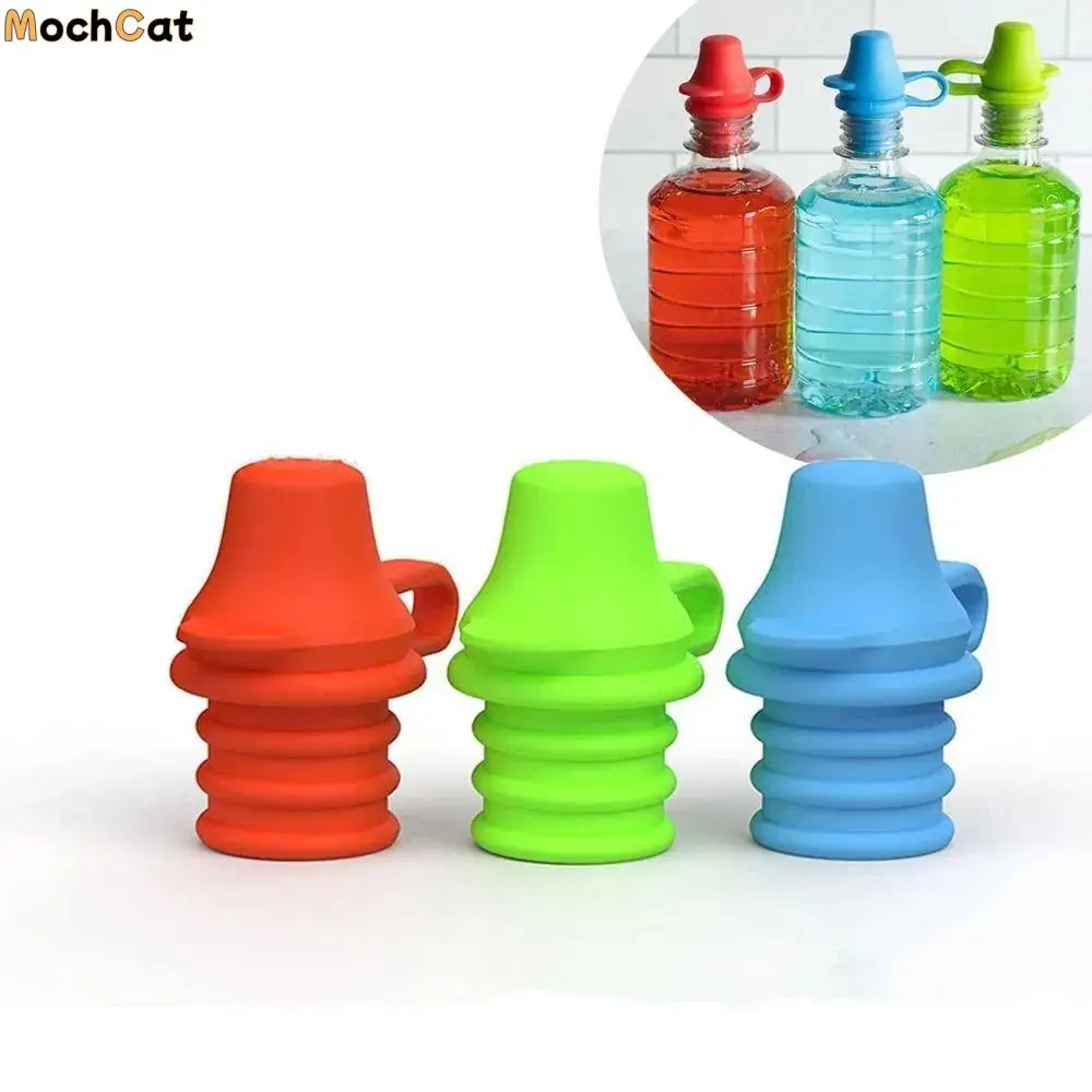 

No Spill Silicone Bottle Top Spout Adapter Flow Control Drinking Tube Portable Leak Proof Bottle Replacement Lid Water Cup Tool