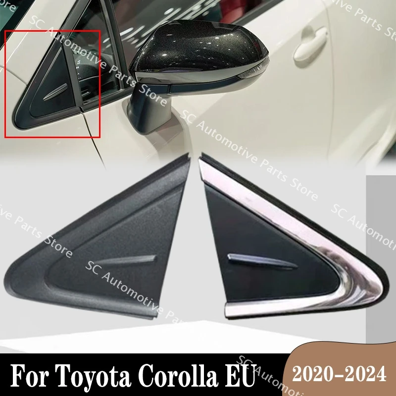 Left/Right Car Front Rearview Mirror Triangle Trim Frame Cover For Toyota Corolla EU 2019 2020 2021 60118-02370 60117-02370