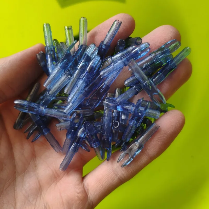 50pcs Archery Arrow Nocks 4.2mm Internal Insert Arrow Nocks L Shape for Carbon Mixed Carbon Arrow Shafts Accessories Wholesale