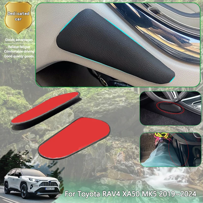 

Для Toyota RAV4 XA50 MK5 2019 ~ 2024 2020 2021 Автомобильная поддерживающая Подушка до бедра с центральным управлением, наколенник, ортопедический налокотник из ПУ кожи