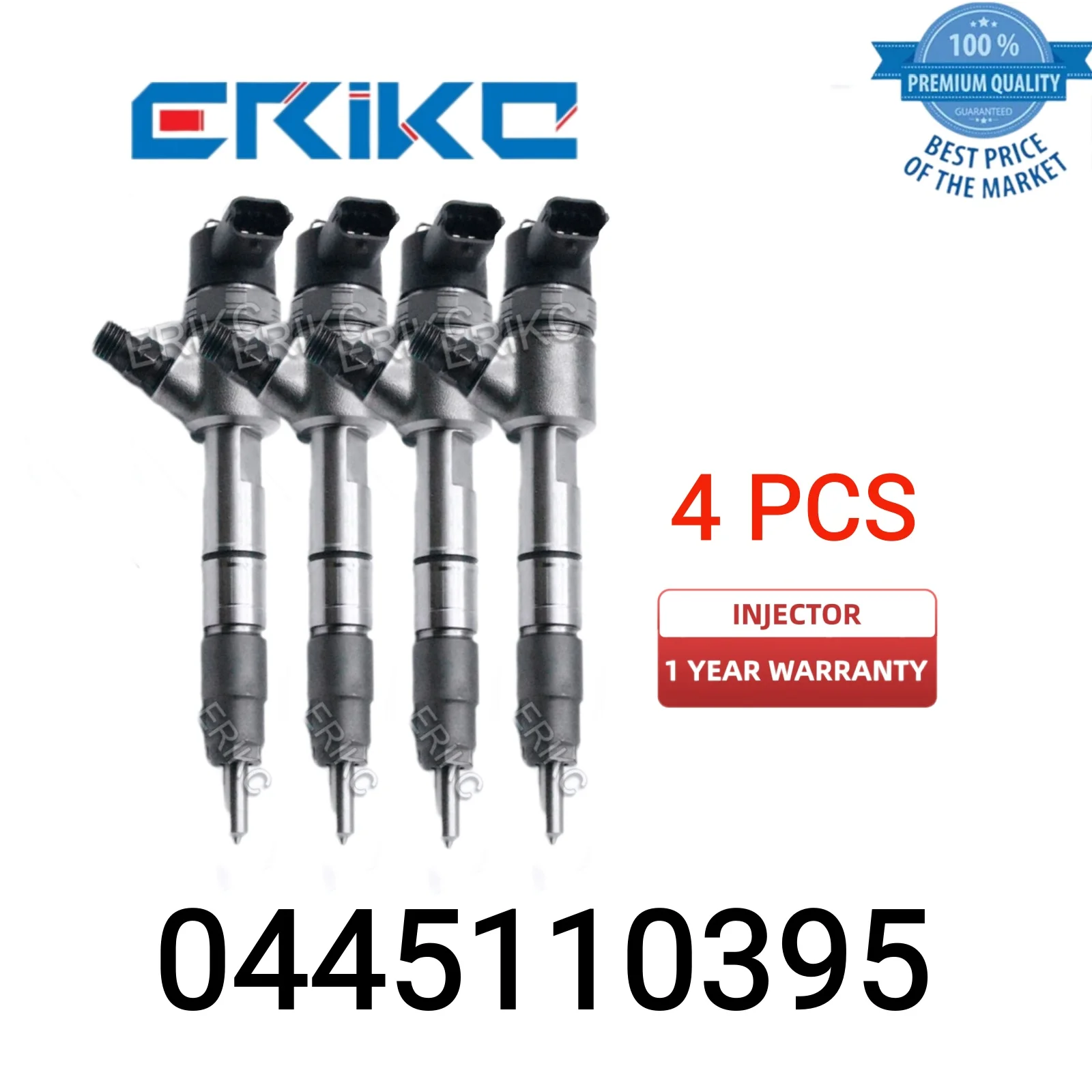 4 PCS 0445110395 Common Rail Direct Injector 0 445 110 395 Injector Part Nozzle 0445 110 395 Auto Engine Injector