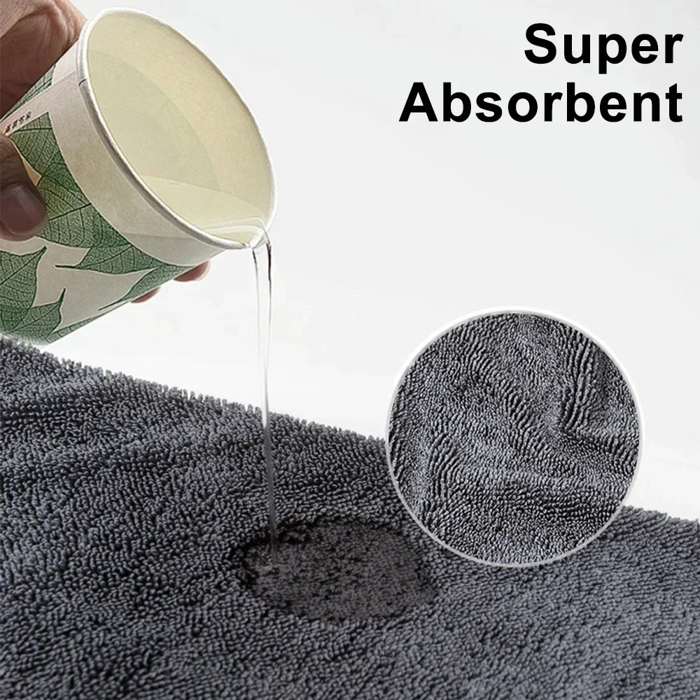 Auto-Waschlappen 1200GSM Doppelseitiges Handtuch Auto-Detailing Gedrehtes Geflecht-Tuch Super Saugfähiger Lappen für Auto- und Hausreinigung Zubehör – Detail 11