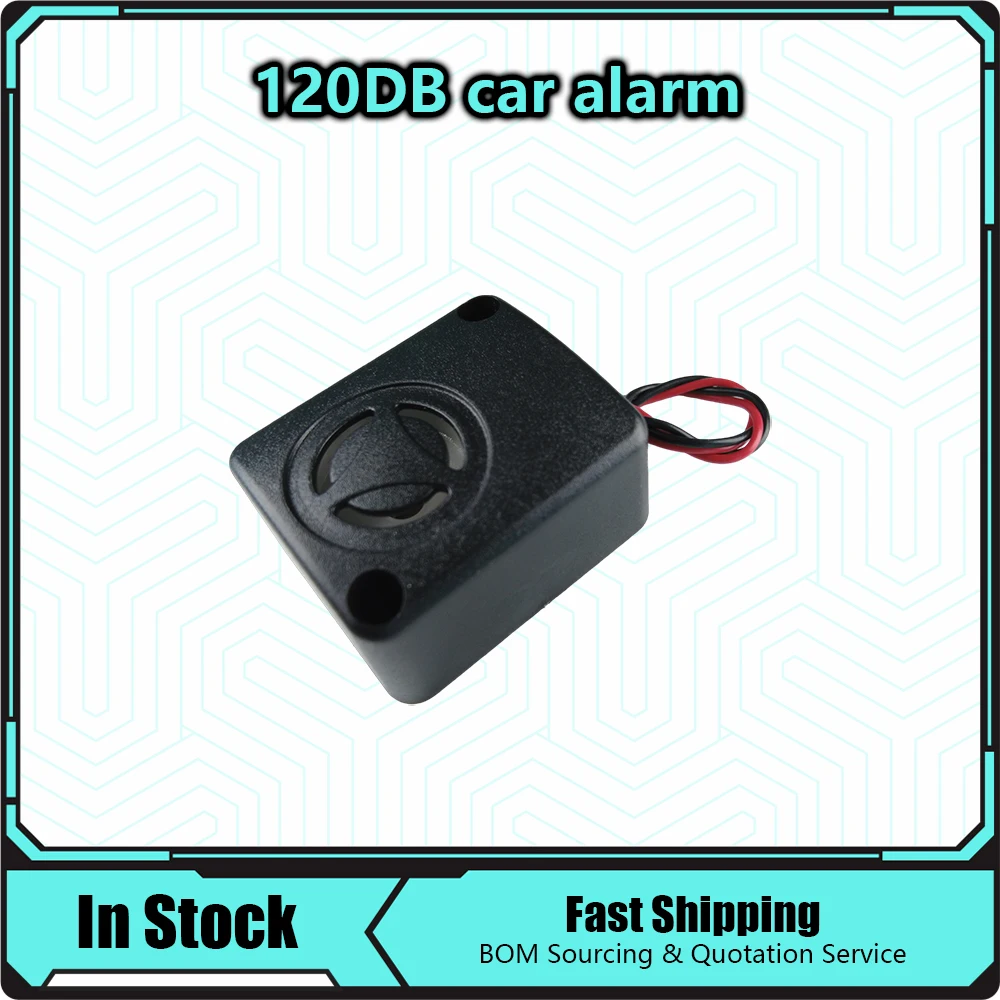 QSI-4840 Anti-theft Car Burglar Alarm 6/12/15V 120dB Active High Decibel Buzzer Safe Box Burglar Alarm Car Accessories