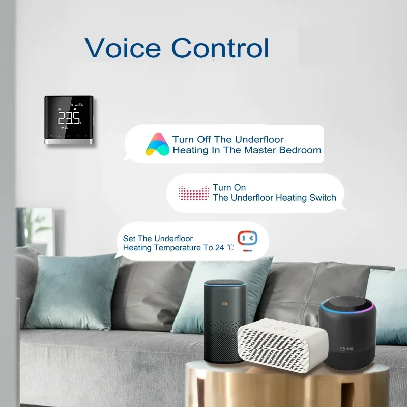 Wifi casa inteligente co2 pm2.5 sistema de válvula de ar fresco ventilador bobina unidade desumidificador controlador de ventilação difusor de destilador de 3 velocidades termostato calefacción wifi,caldaia,termostat