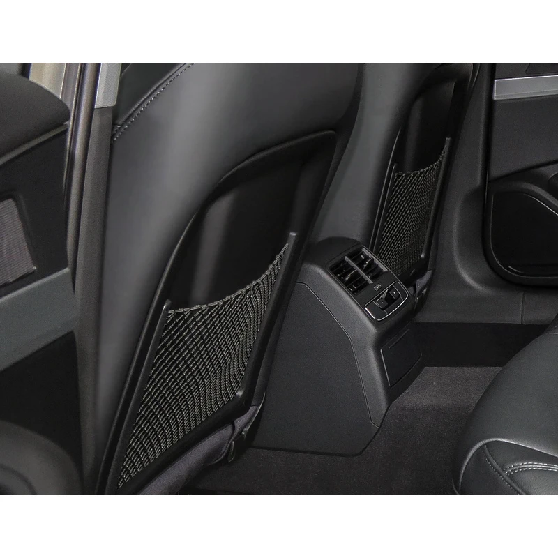 Car Interior Accessories For Audi A4 B8 A5 Q3 A3 A6 C7 Q5 B9 Q7 Rear Seat Back String Net Mesh Storage Pocket Auto Organizer