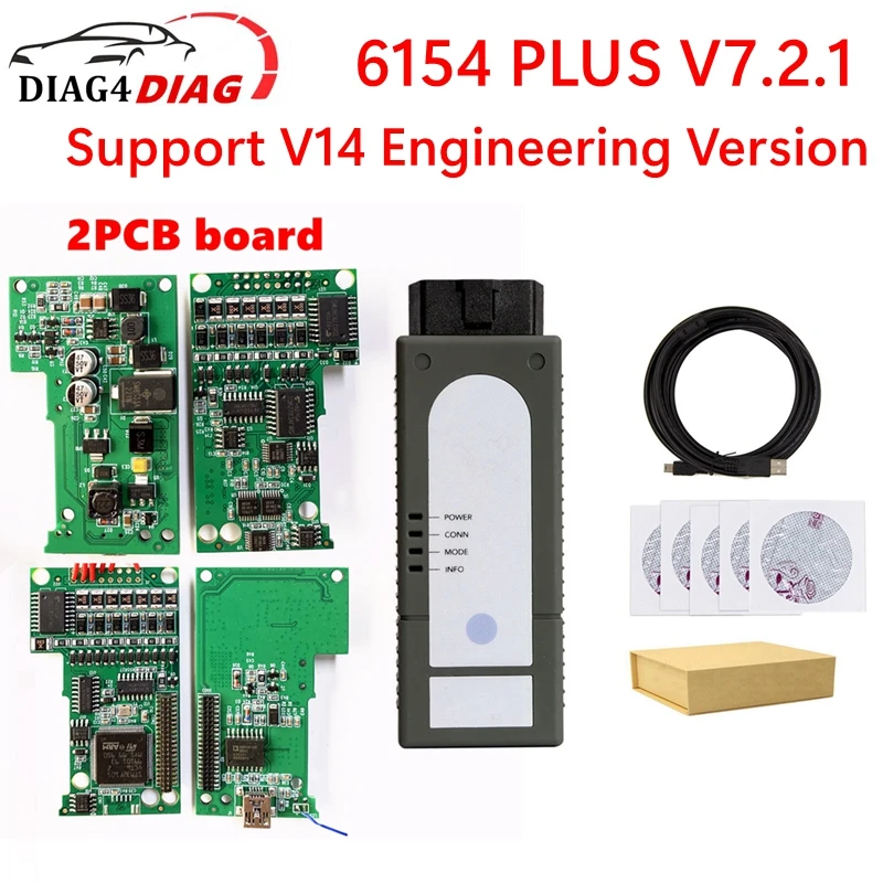 2023 6154a PLUS V7.2.1 Car Diagnostic Tool 6154 PLUS Support V14 Engineering Version for VW / Audi / Skoda / Seat /Lamborghini