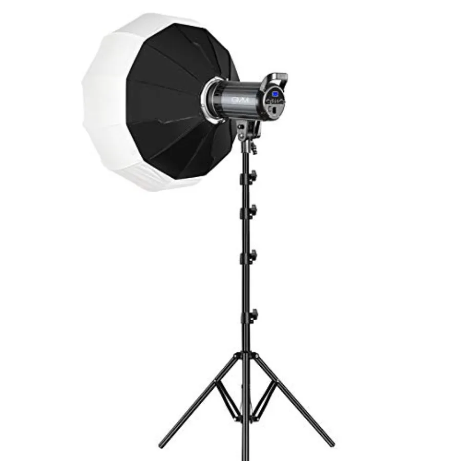 

【New model】Bi-Color LED Video Light GVM 100W Photography Lighting with Bowens Mount APP Control System Lantern Softbox Video Li