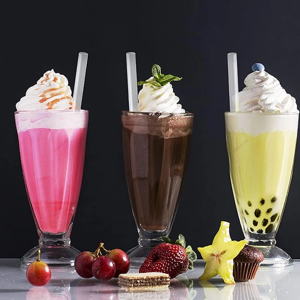 50/600Pc White Jumbo Smoothie Straws Drinking Straws Large Bubble Tea Milkshake MilkTea Straws Party Wedding Bar Home Accessory
