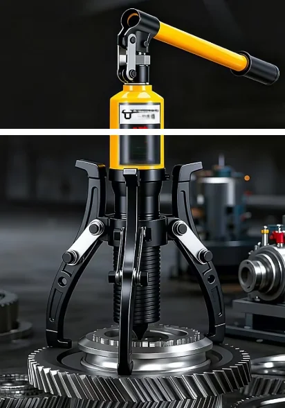 New Three-Jaw Industrial Hydraulic Jack  Multi-Purpose Puller Overall Bearing Removal Tool Horizontal Wheel Puller