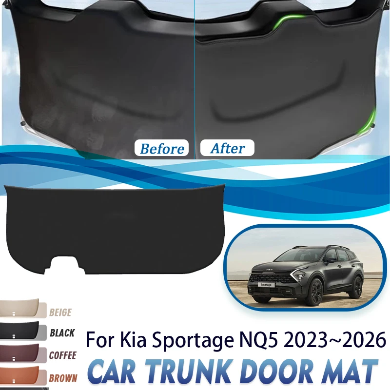 

Car Rear Trunk Door Cover For Kia Sportage NQ5 2023 2024 2025 2026 Anti-dirty Mats Tailgate Pad Carpet Auto Interior Acesssories