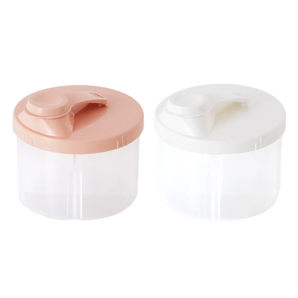 

2 Pcs Dispenser Milk Powder Packing Box Travel Powdered Formula Divider Container