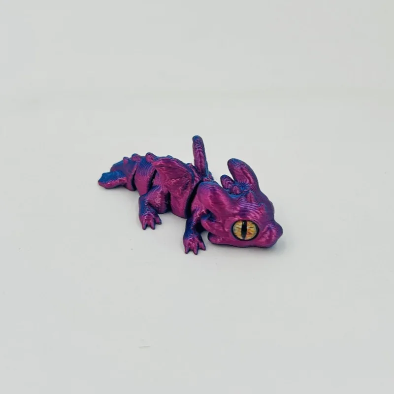 1/5/10/15 Stück 3D-gedruckter Babydrache mit beweglichen Gelenken und simulierten Augen, als dekorative Gegenstände für das Zuhause, zur Raumgestaltung und als Geschenk für Feiertage. – Detail 18