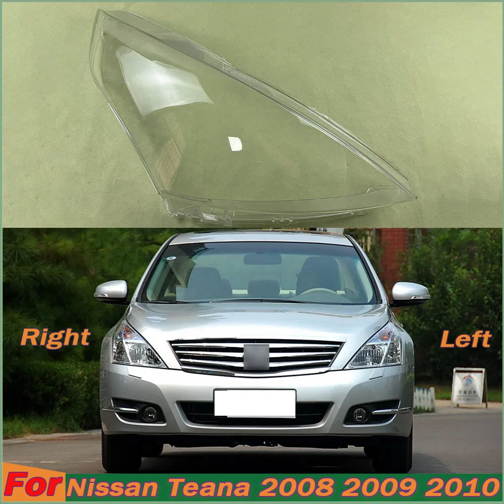 

For Nissan Teana 2008 2009 2010 Headlamp Cover Headlight Transparent Lens Lamp Shell Masks Plexiglass Replace Original Lampshade