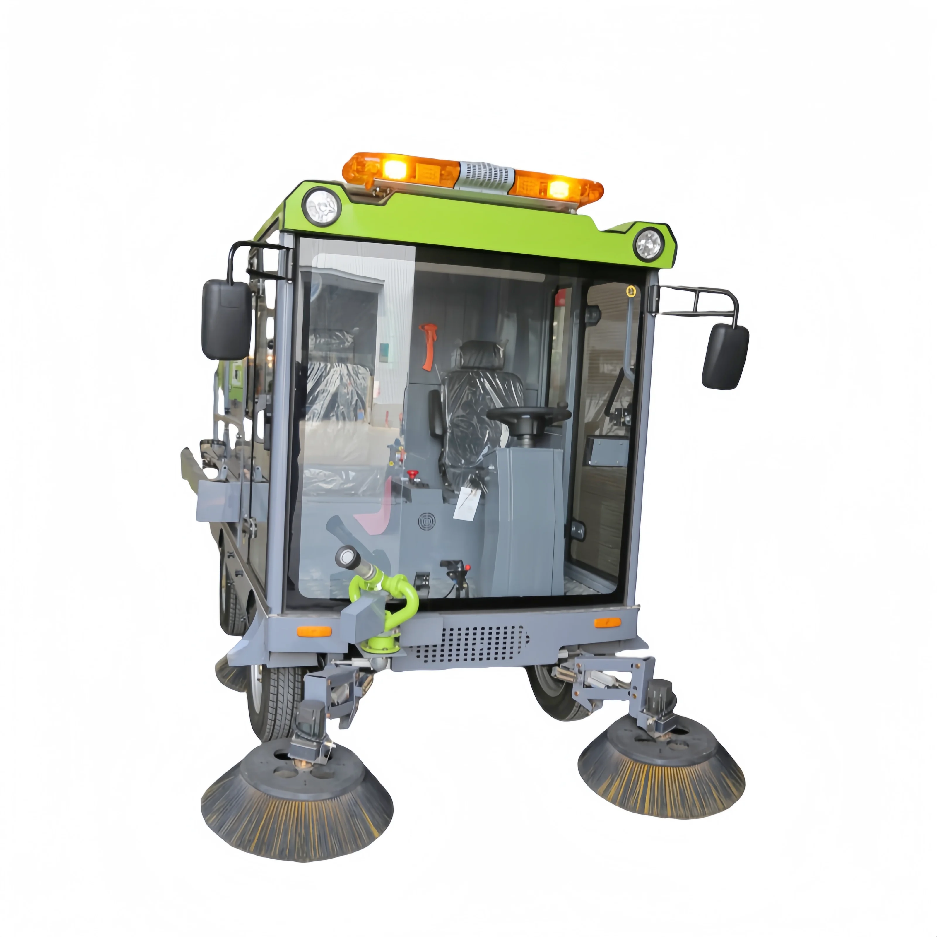 

480L Electric Four-Wheel Road Sweeper In-One Suction & Sweeping Dust Spraying New Condition Good Use Core Motor Street Sweeper