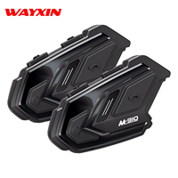 WAYXIN M910 Motorcycle Helmet Headset Bluetooth Intercom For Motorbike 6 Riders Communication With Audio Multitasking Waterproof