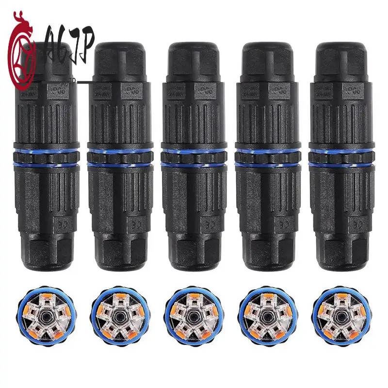 

A67P-5PCS IP68 Waterproof Junction Box, Outdoor 5 Pin Cable Connector, For 3.5-10Mm Wire Range (AC 250V, 16A)