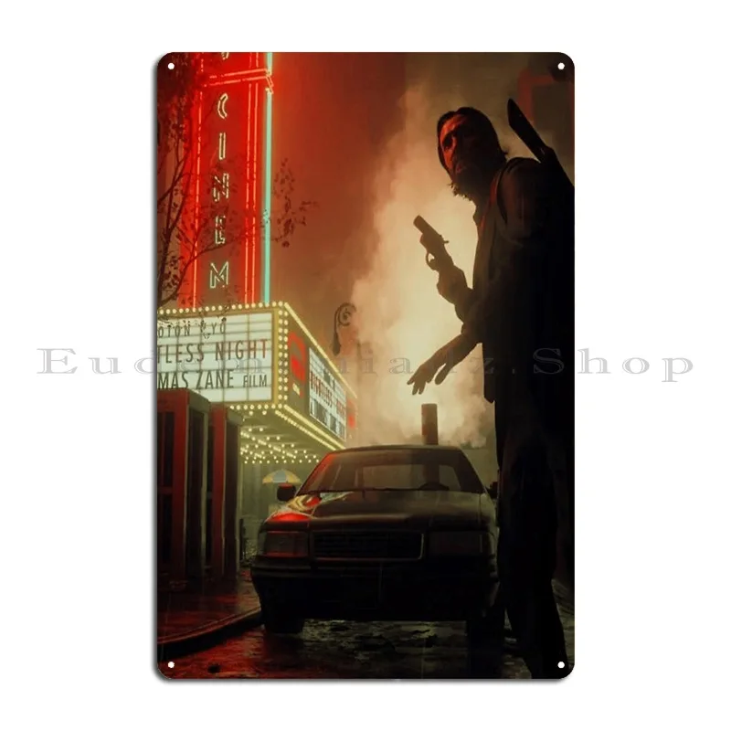 Alan Wake Rix 7 Metal Plaque Garage Plaques Plaques Pub Customize Garage Tin Sign Poster