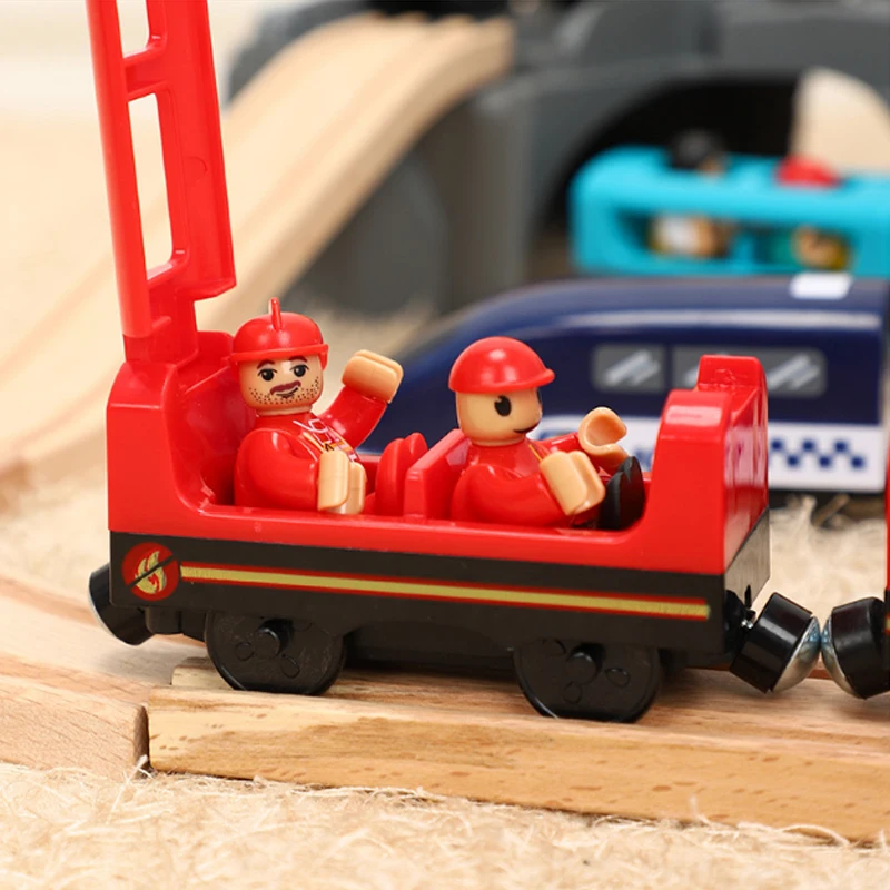 

Four-Color Electric Train Box Children's Track Toy With Box Electric Magnetic Train Compatible With New Wooden Track W05