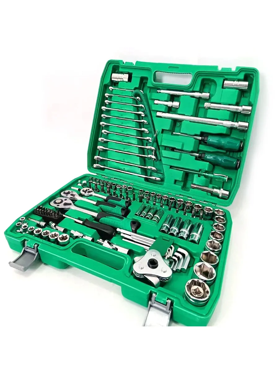 121-piece Auto Repair Tool Set Ratchet Wrench Auto Repair Universal Tool on-board Repair Kit Complete Set