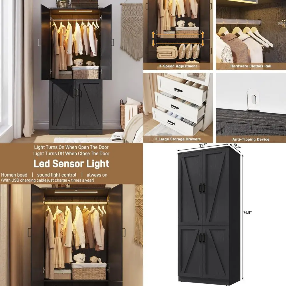 75" Tall Armhouse 2…