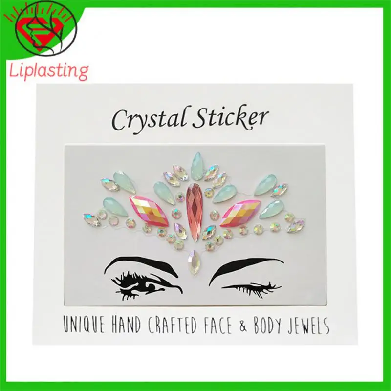 ملصقات وشم لامعة كريستال لاصقة ، فن للوجه والجسم ، ديكور عيد الميلاد ، حفلة مهرجان ، مكياج عيون ، حاجب عيد الميلاد ، لمعان