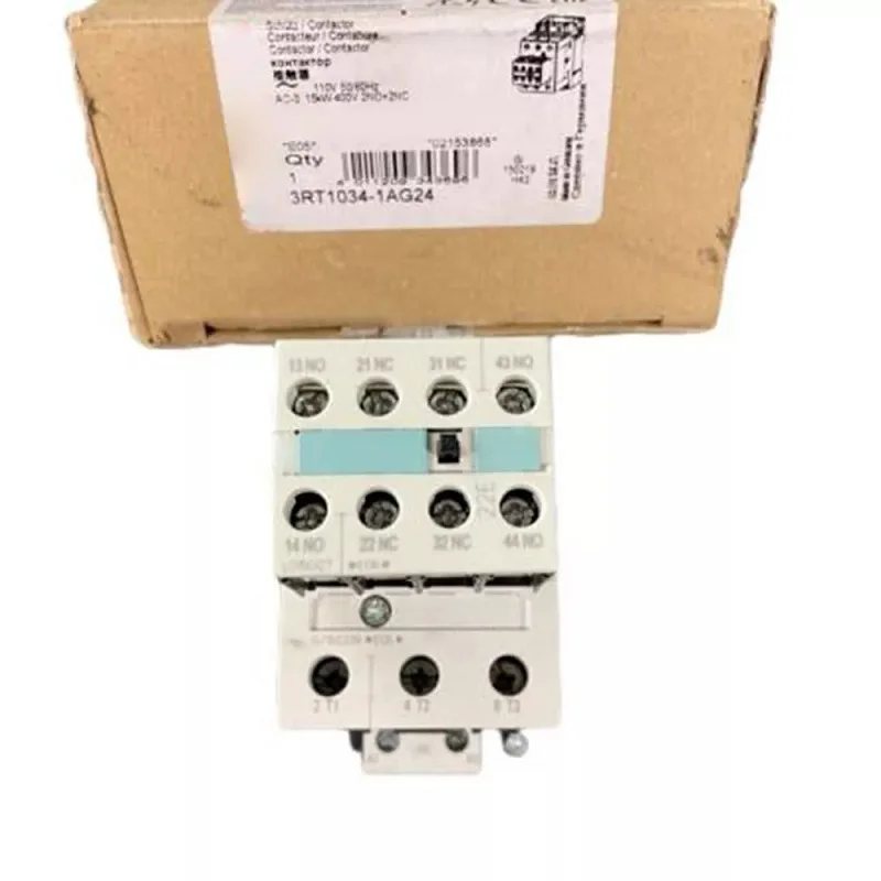 1PC New For Siemens 3RT1034-1AG24 32A 110V AC 15kW 2NO+2NC Contactor